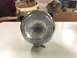 STRETCHED HEADLIGHT BOTTOM MOUNT HARLEY CUSTOM CHOPPER 5 3/4 HALOGEN CHROME