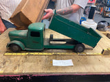 Vtg 1930's Struckto Tin Toy Truck 21" Dump Orig Paint Nice Box Construction Vehi