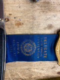 Vtg 1923 Iowa Election Candidate American Legion Mason City Ribbon Badge Antique
