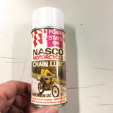 Vtg Nasco Motorcycle Chain Lube metal tin can 6 fl oz Unopened