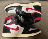 Nike Men's Air Jordan 1 Retro Gym Red 555088-061 White Black Sail Sz 9.5 Chicago