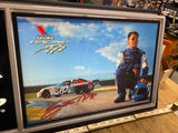 Working Valvoline Racing Nascar Clock Scott Rigg 27x12 Wall Man Cave Garage Sign