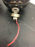 Vintage black metal electric lights red sealed beam railroad equipment train