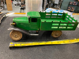 Antique Huckster Flatbed Truck Toy Tin Structo Buddy L 1920's Vint Pressed Steel