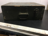 Vintage U.S. Navy BU Order 40MM Boresight Scope 1943 Wooden case 6 pce steel pce
