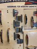 Vtg Store General Hardware Display Cabinet Handles Drawer Knobs 1950's Mid moder