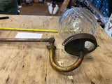 Gas Light Lamp Brass Fancy victorian Sconse Victorian 1900's Globe Wall Antique