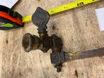 Gas Light Lamp Brass Fancy victorian Sconse Victorian 1900's Globe Wall Antique