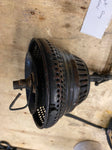 Gas Light Lamp Brass Sconce Victorian 1900's Globe Wall Antique Porcelain Nice!