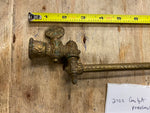 Gas Light Lamp Brass Sconce Victorian 1900's Globe Wall Antique Porcelain Nice!