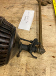 Gas Light Lamp Brass Sconce Victorian 1900's Globe Wall Antique Porcelain Nice!