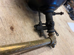 Gas Light Lamp Brass Sconce Victorian 1900's Globe Wall Antique Porcelain Nice!