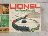 Vtg Southern Express Lionel train 9 piece set transformer locomotive open box