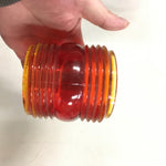 Vtg Embury Man. Co. Warsaw New York No 40 Traffic Gard Warning Lantern Red Globe