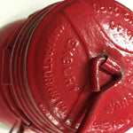 Vtg Embury Man. Co. Warsaw New York No 40 Traffic Gard Warning Lantern Red Globe