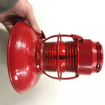 Vtg Embury Man. Co. Warsaw New York No 40 Traffic Gard Warning Lantern Red Globe