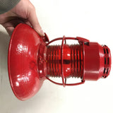 Vtg Embury Man. Co. Warsaw New York No 40 Traffic Gard Warning Lantern Red Globe