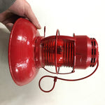 Vtg Embury Man. Co. Warsaw New York No 40 Traffic Gard Warning Lantern Red Globe