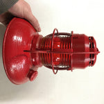 Vtg Embury Man. Co. Warsaw New York No 40 Traffic Gard Warning Lantern Red Globe