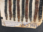 NOS Vintage Leather Pocket Watch Key Fob Chain Dealer Display Loop Strap 1950's