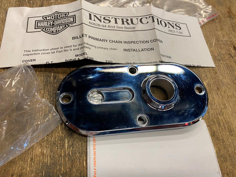 Inpection Cover Aluminator Harley FXR FLT Chrome Primary Mid Controls Shifter ho