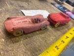 Vtg Auburn Austin Healey Race Car Gullwing Mercedes Lot Rubber Toy USA 1950's