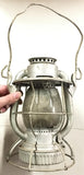 Vtg Painted Silver New York Dietz Vesta N.Y.N.H.&H Railroad Lantern glass globe