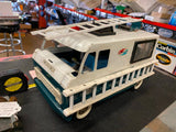 Vtg Structo Emergency Van Vehicle Tin Toy Survivor Blue Ladders Light 1960's