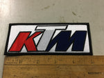 NEW RED WHITE BLUE BLACK KTM PATCH JEAN JACKET LEATHER VEST RIDING SUIT DECAL