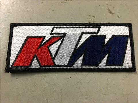 NEW RED WHITE BLUE BLACK KTM PATCH JEAN JACKET LEATHER VEST RIDING SUIT DECAL