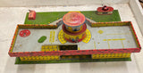 vtg 1950s Tinplate superior Airport by Mettoy playset Airplane Hanger
