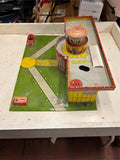vtg 1950s Tinplate superior Airport by Mettoy playset Airplane Hanger