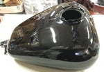 Vivid Black gas tank w grey pin Harley Bagger Tour 6 gal 2008^ Road Street Glide