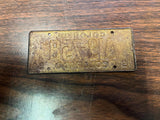 VTG 1954 Colorful Colorado Bicycle  License Plate AI3-758
