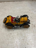 vtg antique 1913 Schuco 1225 Mercer 35J Yellow Mechanical Wind Toy