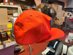 VTG 1980s Made in USA Par-Line Dravo Safety Works Orange Trucker Hat adjustable