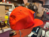 VTG 1980s Made in USA Par-Line Dravo Safety Works Orange Trucker Hat adjustable