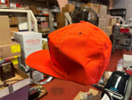 VTG 1980s Made in USA Par-Line Dravo Safety Works Orange Trucker Hat adjustable