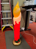 VTG Pan Asian Creations Rare 42" Christmas Candle Blow Mold Tested Works