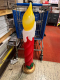 VTG Pan Asian Creations Rare 42" Christmas Candle Blow Mold Tested Works