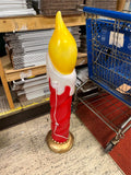 VTG Pan Asian Creations Rare 42" Christmas Candle Blow Mold Tested Works