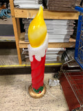 VTG Pan Asian Creations Rare 42" Christmas Candle Blow Mold Tested Works