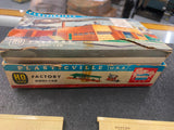 Plasticville factory Vintage Toy Train Building Display HO Box 1960s Tyco Flyer