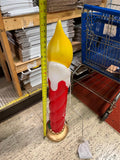 VTG Pan Asian Creations Rare 42" Christmas Candle Blow Mold Tested Works