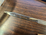 Vintage Made in Germany 9" Silver Letter Opener Straight Blade