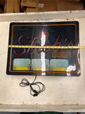 vtg 1985 Stroh's Brewery Beer Light Fluorescent Bulb- KCS Industries sign