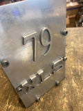 custom Battery Cover 1979 Ironhead Sportster Billet Raised letters Harley XLS