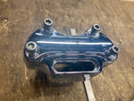 Chrome Enclosed Risers 4' Harley Sportster Custom Chopper softail OEM Top clamp