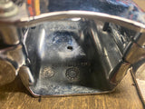 Chrome Enclosed Risers 4' Harley Sportster Custom Chopper softail OEM Top clamp