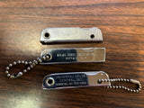 VTG Made in USA Lot of 3 knife Keychains Barbett Trim